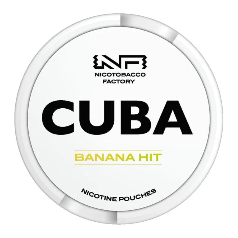 Banana Hit White Nicotine Pouches by Cuba
