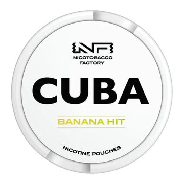 Banana Hit White Nicotine Pouches by Cuba