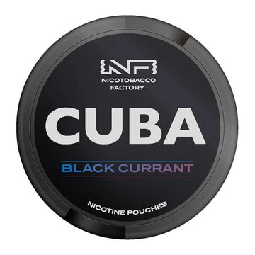Blackcurrant Black Nicotine Pouches by Cuba