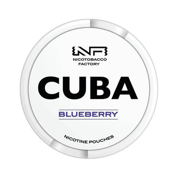 Blueberry White Nicotine Pouches by Cuba