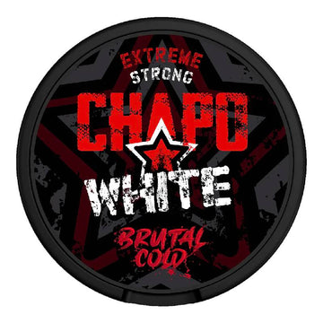 Brutal Cold Danger Strong Nicotine Pouches by Chapo White