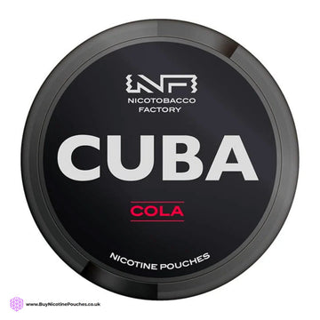 Cola Black Nicotine Pouches by Cuba