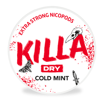 Dry Cold Mint Nicotine Pouches By Killa