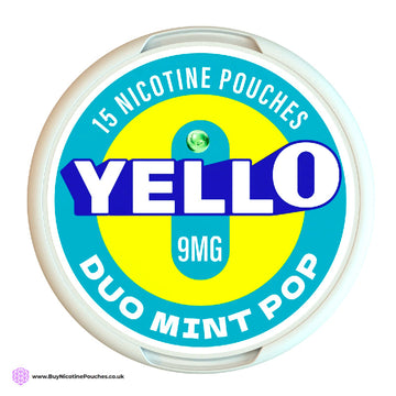Duo Mint Pop Nicotine Pouches by Yello