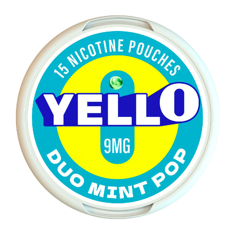 Duo Mint Pop Nicotine Pouches by Yello