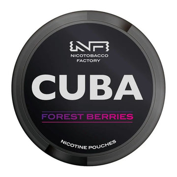 Forest Berries Black Nicotine Pouches by Cuba