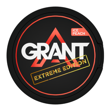 Ice Peach Extreme Nicotine Pouches by Grant SNUS
