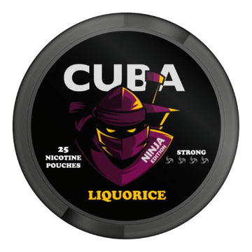 Liquorice Ninja Nicotine Pouches by Cuba