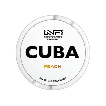 Peach Nicotine Pouches by Cuba White