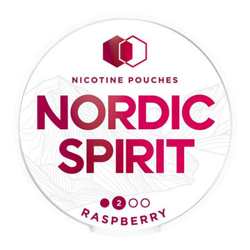 Raspberry 2 Dots Nicotine Pouches by Nordic Spirit