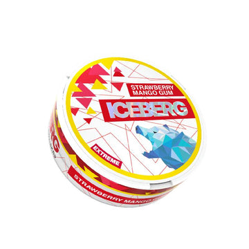 Strawberry Mango Gum Extreme Nicotine Pouches by Iceberg