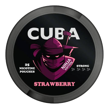 Strawberry Ninja Nicotine Pouches by Cuba