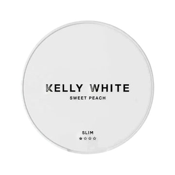 Sweet Peach Slim Nicotine Pouches by Kelly White