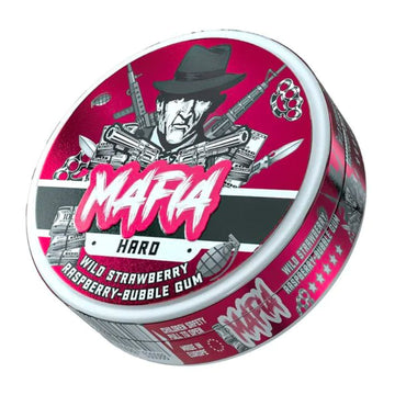 Wild Strawberry Raspberry Bubblegum Mafia Nicotine Pouches by KURWA