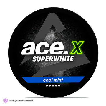 X Superwhite Cool Mint Nicotine Pouches by Ace