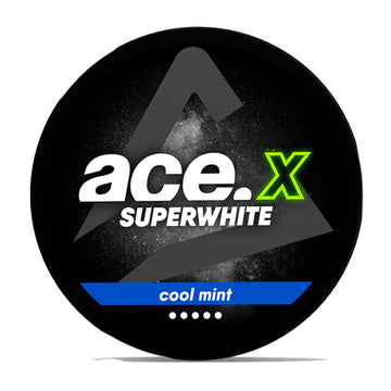 X Superwhite Cool Mint Nicotine Pouches by Ace