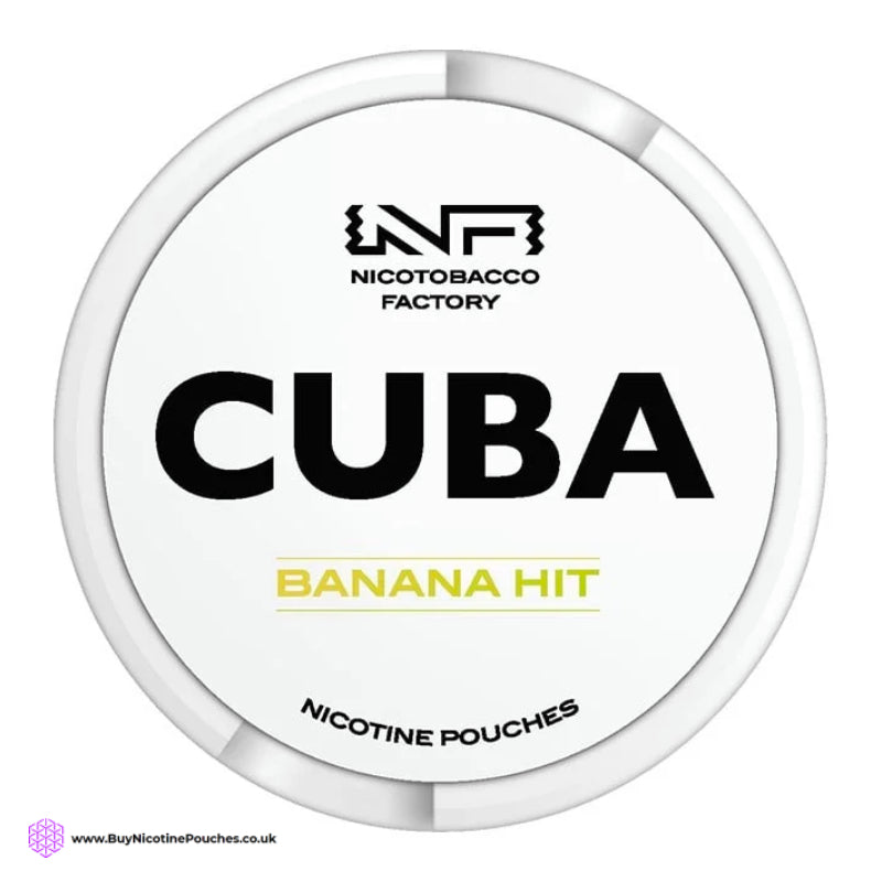 Banana Hit White Nicotine Pouches by Cuba