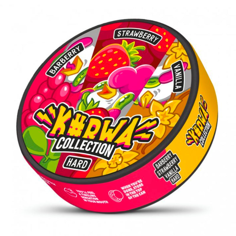 Barberry Strawberry Vanilla Collection Nicotine Pouches by KURWA