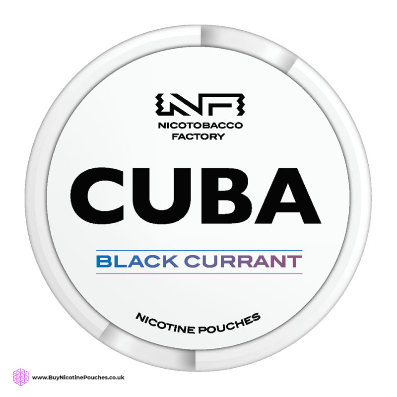 Blackcurrant White Nicotine Pouches by Cuba