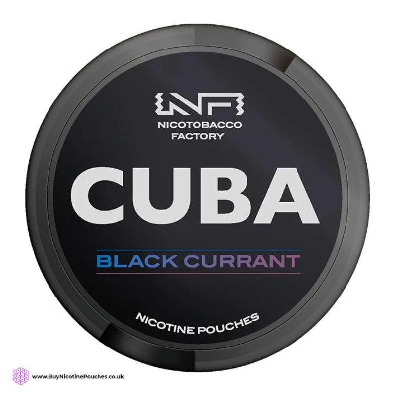 Blackcurrant Black Nicotine Pouches by Cuba