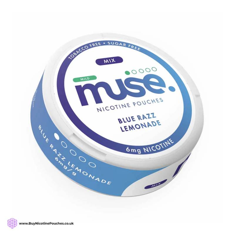 Blue Razz Lemonade Nicotine Pouches by Muse