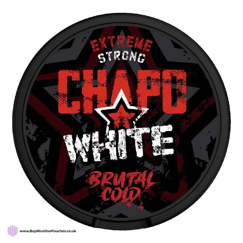 Brutal Cold Danger Strong Nicotine Pouches by Chapo White