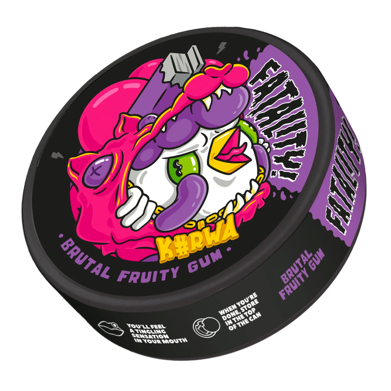 Brutal Fruity Gum Fatality Nicotine Pouches by KURWA