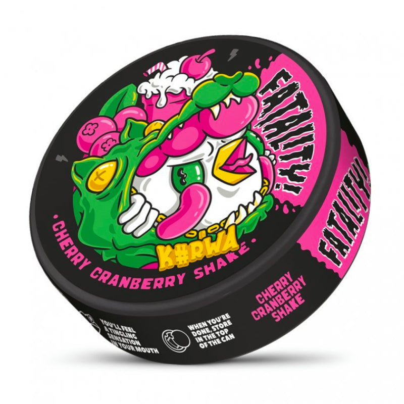 Cherry Cranberry Shake Fatality Nicotine Pouches by KURWA