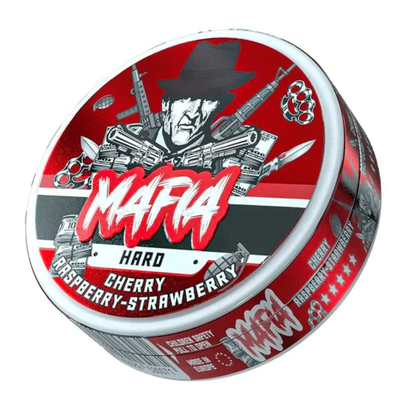 Cherry Raspberry Strawberry Mafia Nicotine Pouches by KURWA