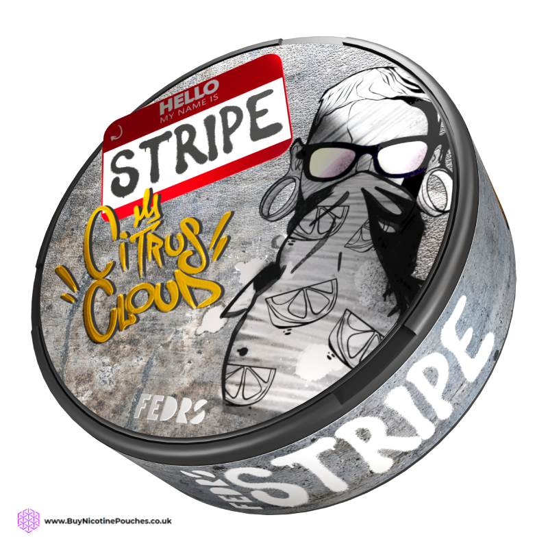 Citrus Cloud Nicotine Pouches by FEDRS Stripe