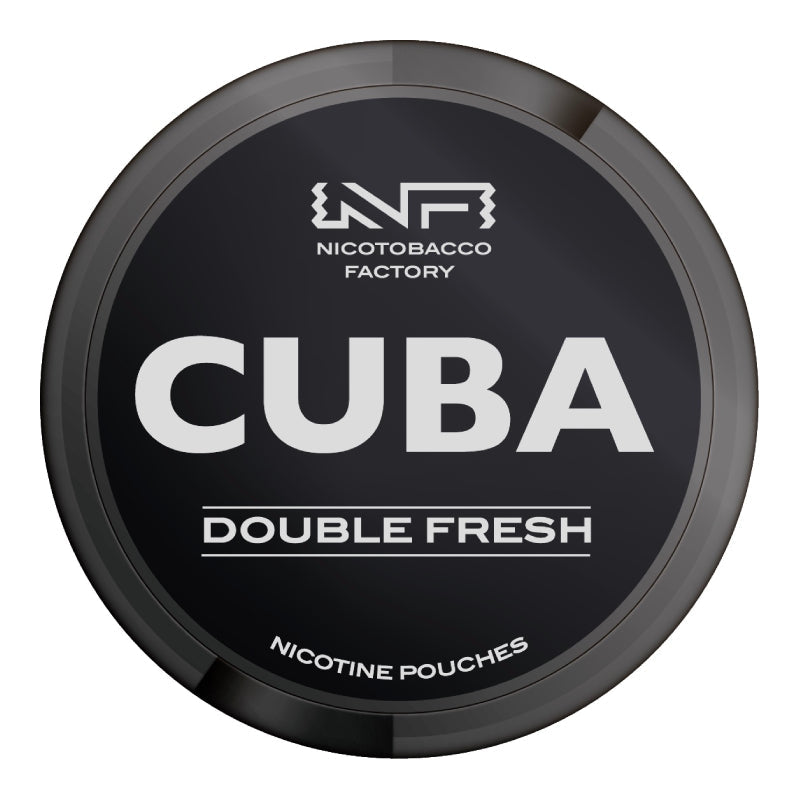 Double Fresh Black Nicotine Pouches by Cuba
