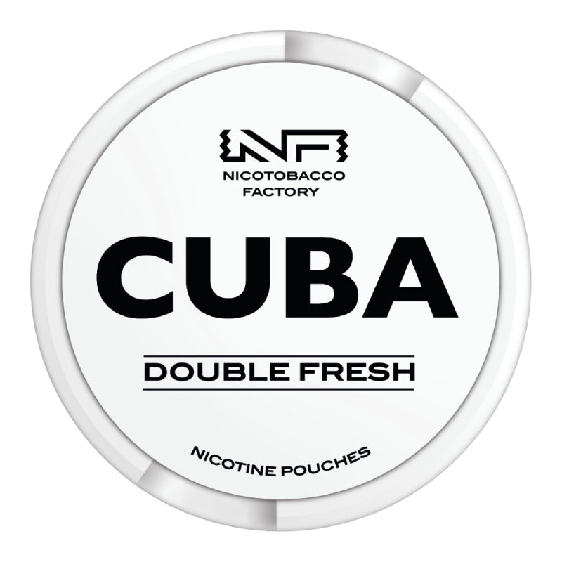 Double Fresh White Nicotine Pouches by Cuba