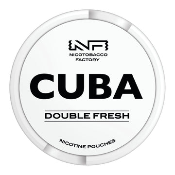 Double Fresh White Nicotine Pouches by Cuba