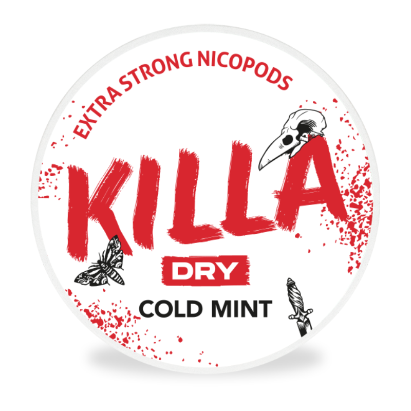 Dry Cold Mint Nicotine Pouches By Killa