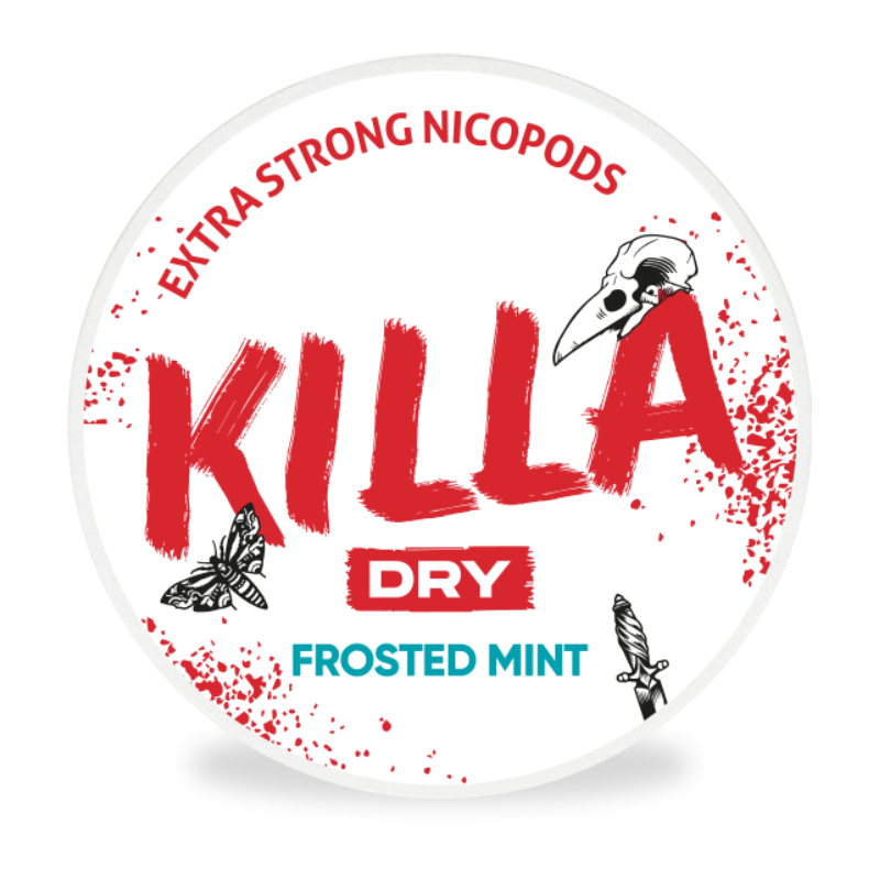 Dry Frosted Mint Nicotine Pouches By Killa
