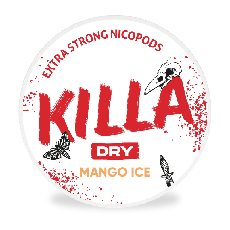 Dry Mango ice Nicotine Pouches by Killa