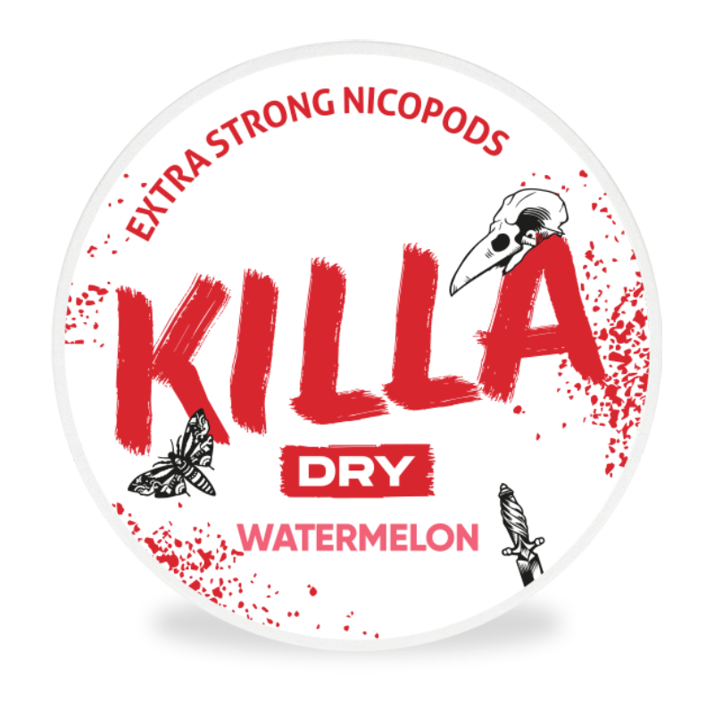 Dry Watermelon Nicotine Pouches by Killa