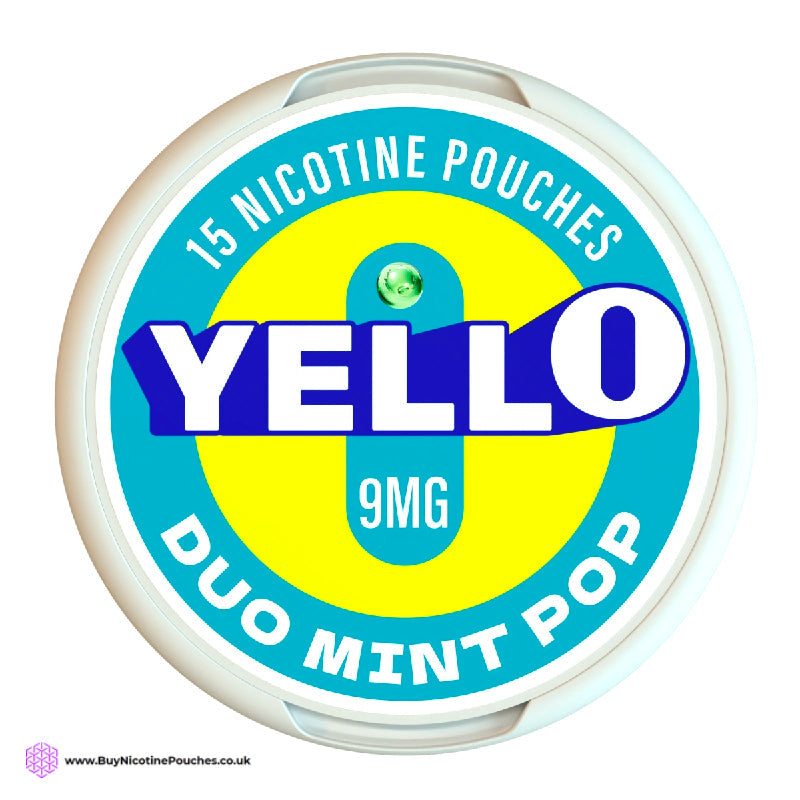 Duo Mint Pop Nicotine Pouches by Yello