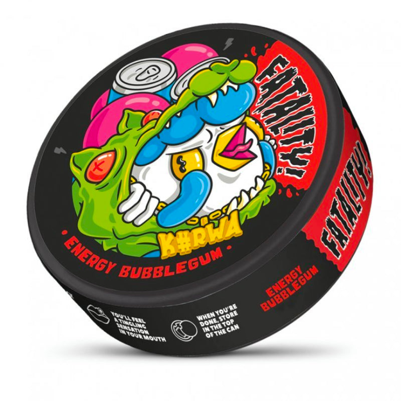 Energy Bubblegum Fatality Nicotine Pouches by KURWA