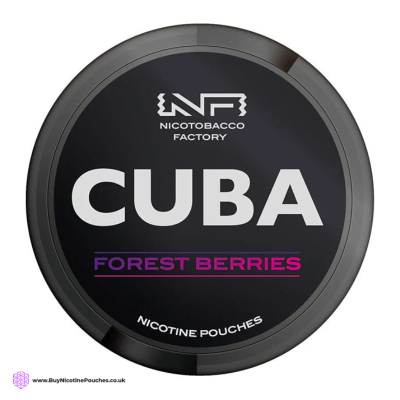 Forest Berries Black Nicotine Pouches by Cuba