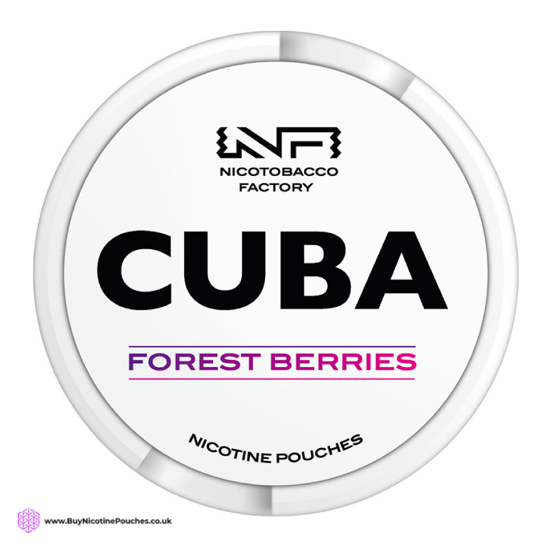 Forest Berries White Nicotine Pouches by Cuba