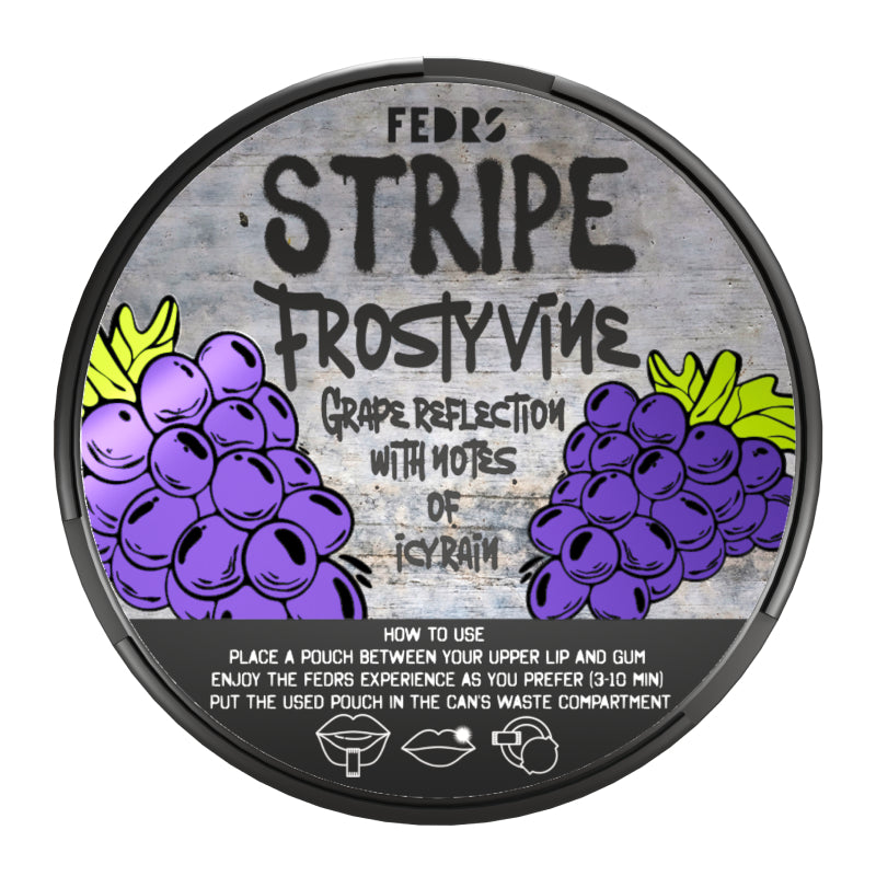 Frosty Vine Nicotine Pouches by FEDRS Stripe