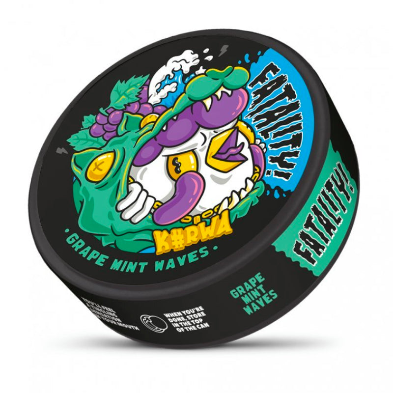 Grape Mint Waves Fatality Nicotine Pouches by KURWA