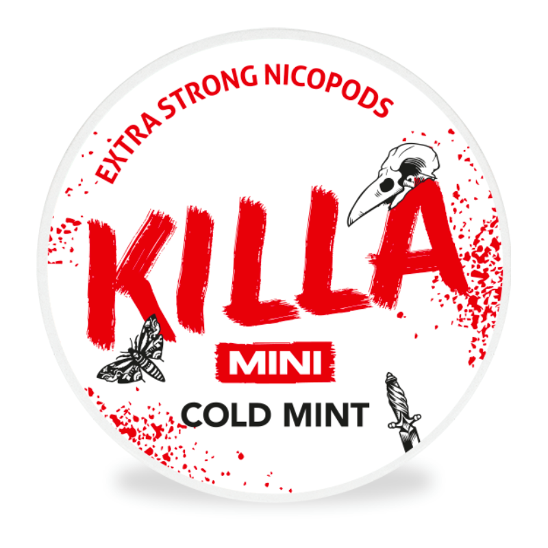 Mini Cold Mint Nicotine Pouches by Killa
