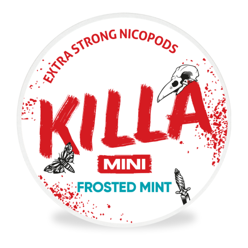 Mini Frosted Mint Nicotine Pouches by Killa