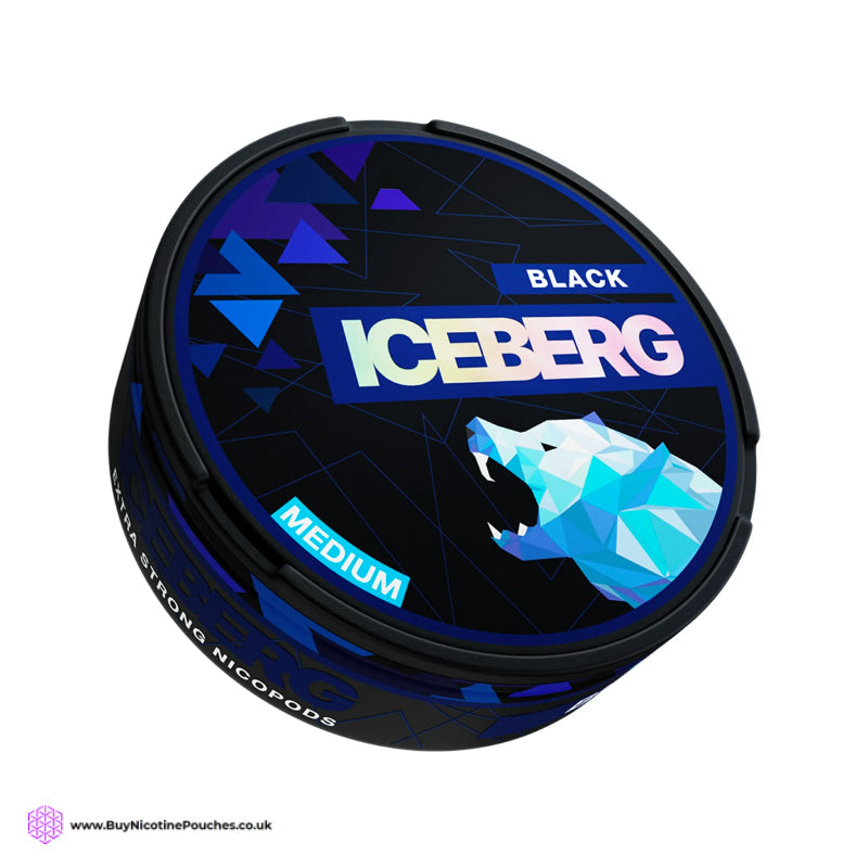 Black Nicotine Pouches by Iceberg