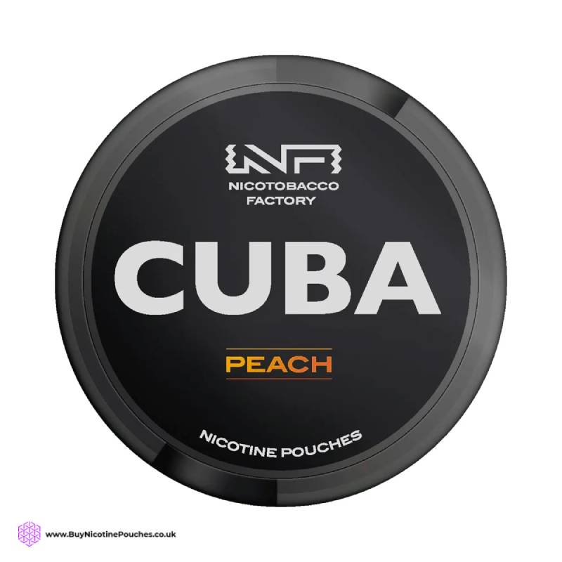Peach Nicotine Pouches by Cuba White
