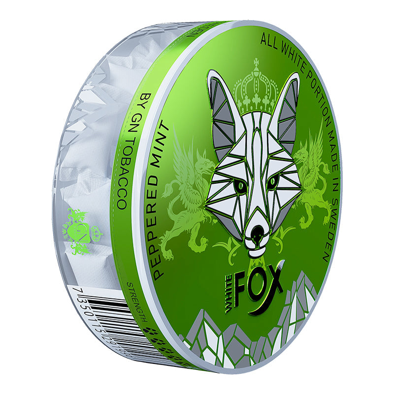 Peppered Mint Nicotine Pouches by White Fox