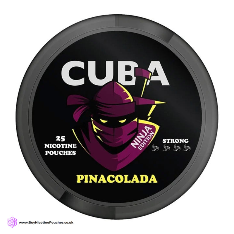 Pina Colada Ninja Black Nicotine Pouches by Cuba