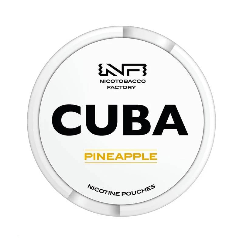 Pineapple White Nicotine Pouches by Cuba